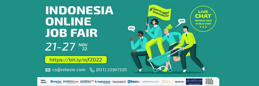 Indonesia Career Expo Job Fair Online 21 - 27 November 2022